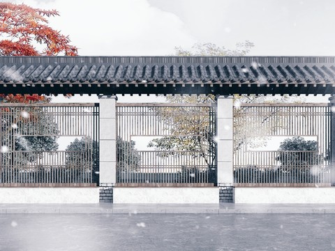 Chinese-style bus shelter