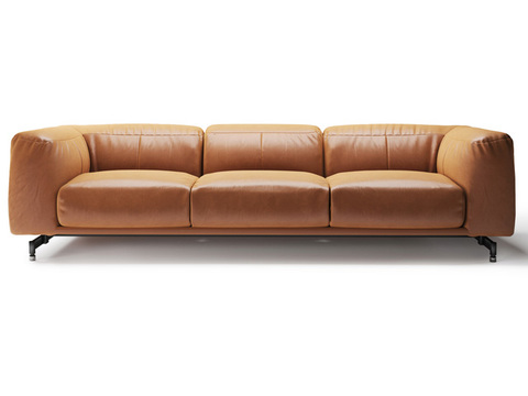 Modern Minimalist Leather Multiplayer Sofa Couch Free