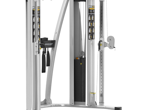 double pulley trainer fitness equipment