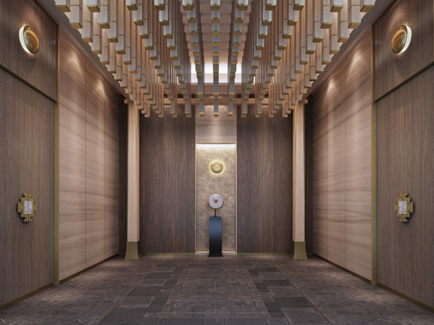 New Chinese Hotel Club Elevator Hall