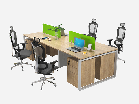 Modern Card Seat Office Desk and Chair