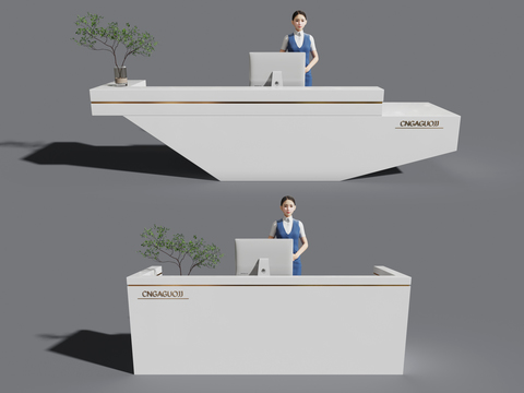 Modern reception desk Bar counter Cashier counter