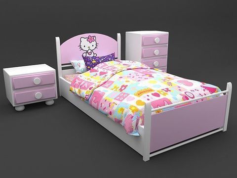 Modern children's single bed free of charge