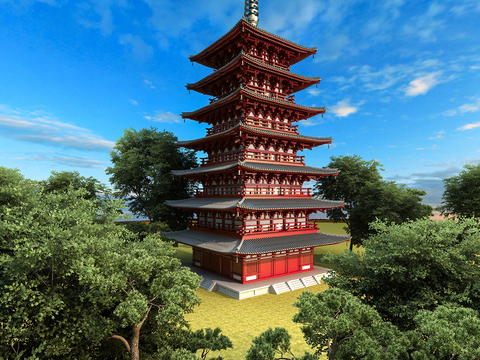 Architectural Appearance of Chinese Ancient Pagoda