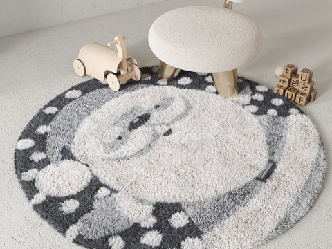 Modern Christmas Children's Carpet