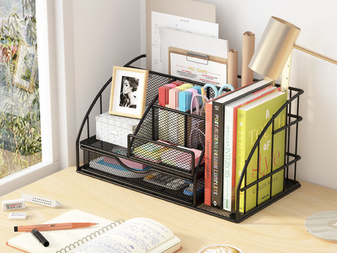 Modern office stationery storage rack