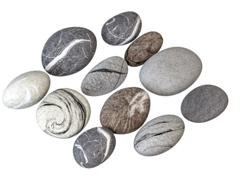 Modern pebbles