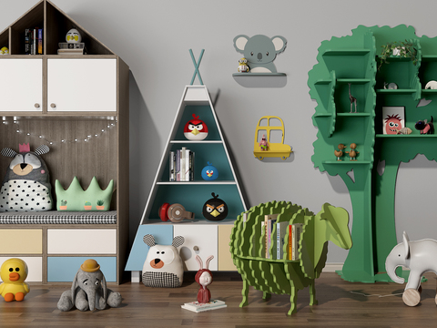 Modern Solid Wood Kids Cabinet