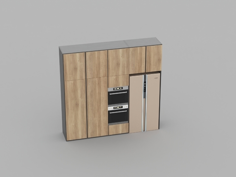 Modern minimalist solid wood electrical cabinet free