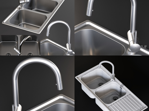 Modern stainless steel sink dish basin