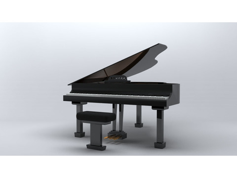 Modern Minimalist Small Grand Piano Free