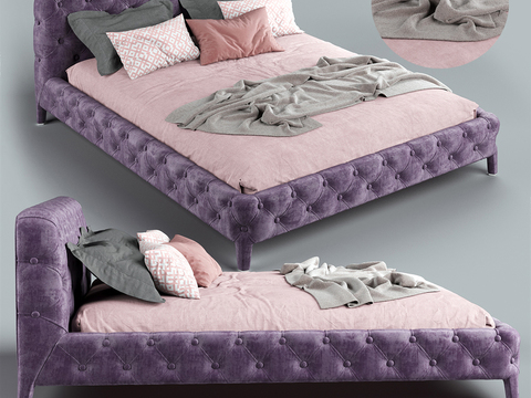 Jane European Fabric Double Bed
