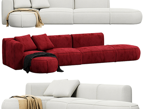 Cassina fabric corner sofa