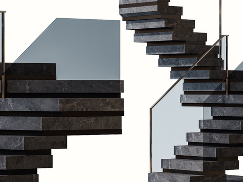 Modern marble staircase