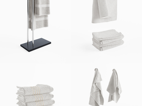 Modern towel rack combination