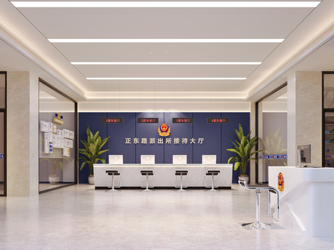 Public Security Bureau Police Station Reception Hall