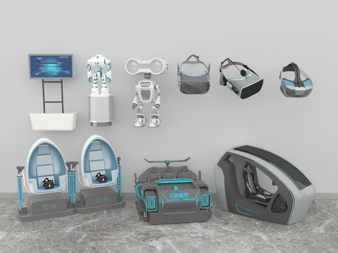 VR Seat Glasses Equipment Combination