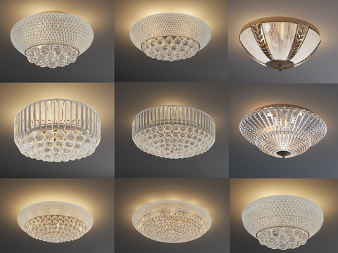 Modern Crystal Ceiling Lamp Combo