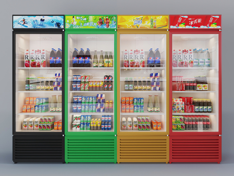 Modern Soda Drink Fridge Freezer