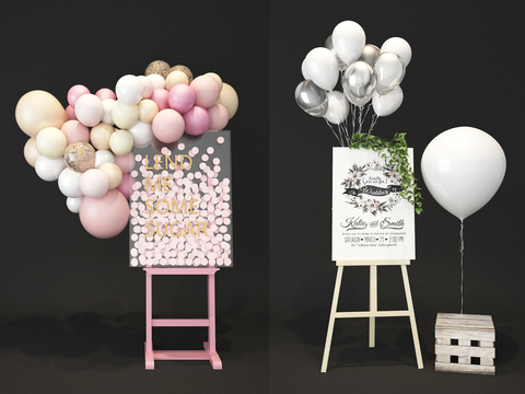 Nordic Wedding Wedding Flower Balloon Display Stand