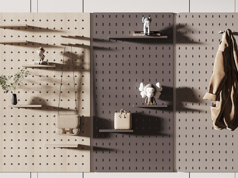 Modern Storage Wall Frame Hole Board