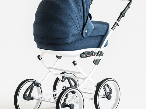 Modern Blue Stroller