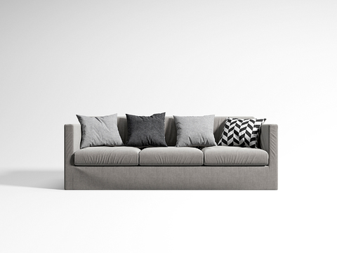 Grey Multiplayer Sofa Couch