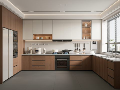 Middle style kitchen cabinet