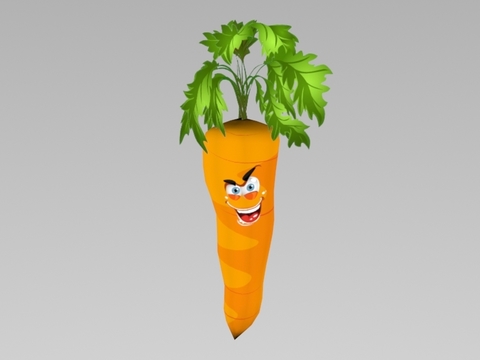 Modern Cartoon Carrot Free