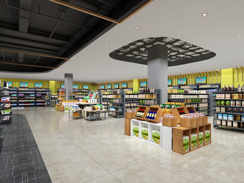 supermarket snack area specialty food area