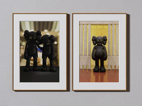 Modern Kaws Decorative Painting