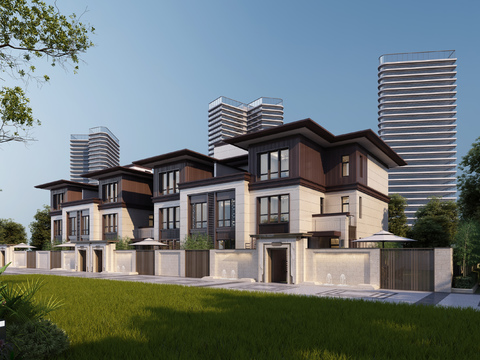 Appearance of New Chinese Townhouse