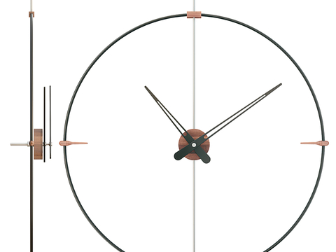 Modern Iron Minimalist Wall Clock