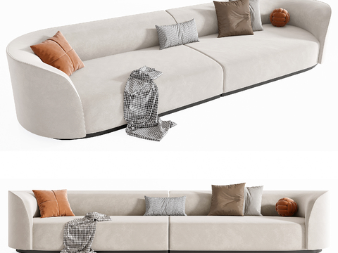 rugiano modern white double sofa