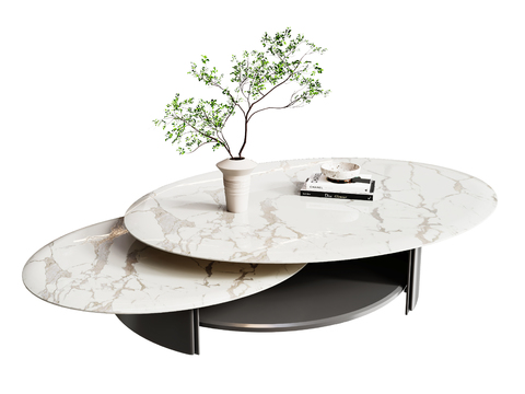 Pertica marble coffee table