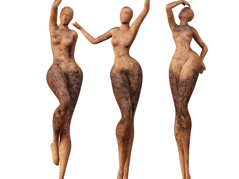 Sculpture of pottery female figures