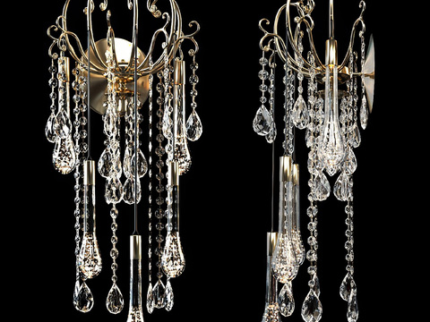 European crystal wall lamp chandelier