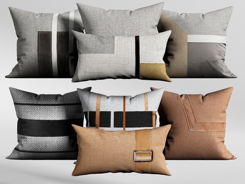 Modern fabric pillow free