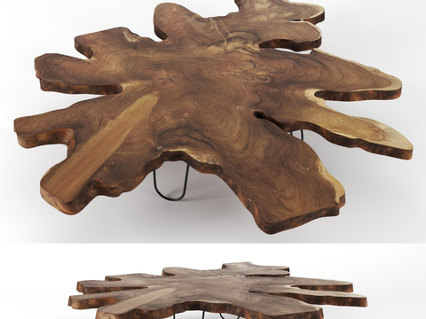 Natural wind log root carving coffee table free