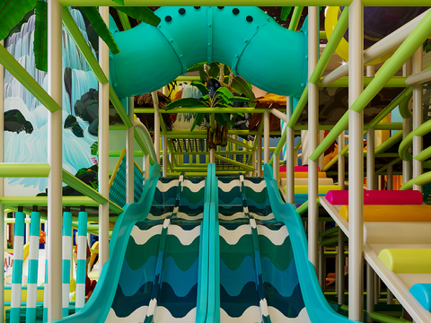 Modern indoor children's playground