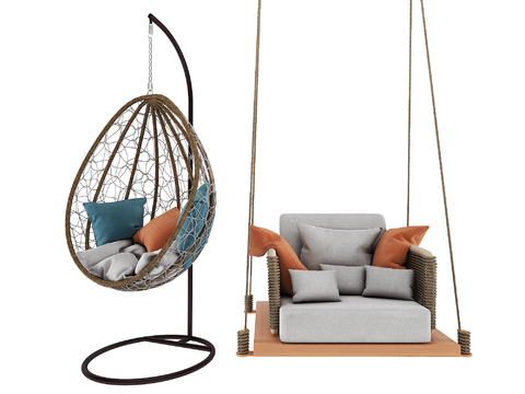 Modern Hanging Chair Swing Rattan Chair