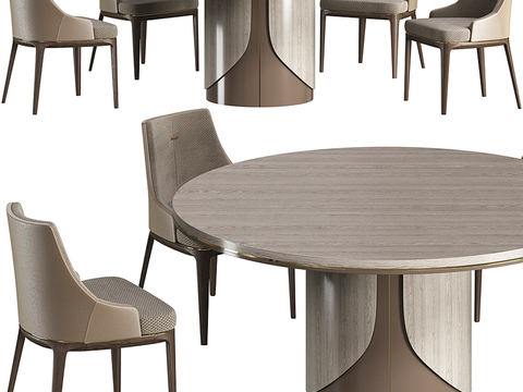 BAXTER Round Dining Table and Chair