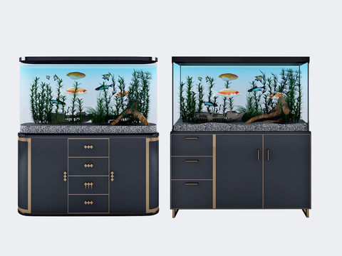 Modern Affordable Luxury Style Fish Tank