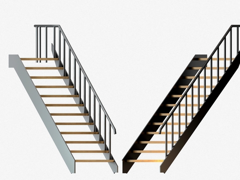 Modern iron staircase