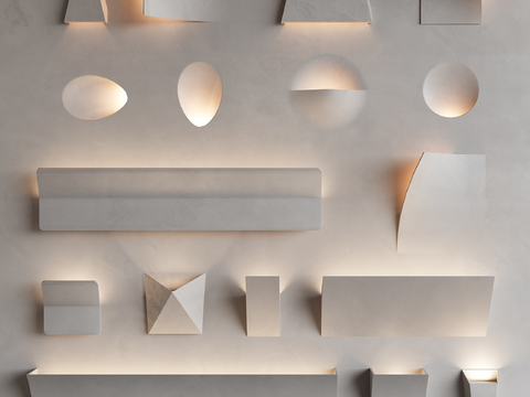 Gypsum wall lamp