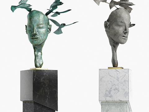 Post-modern Affordable Luxury Style portrait sculpture free