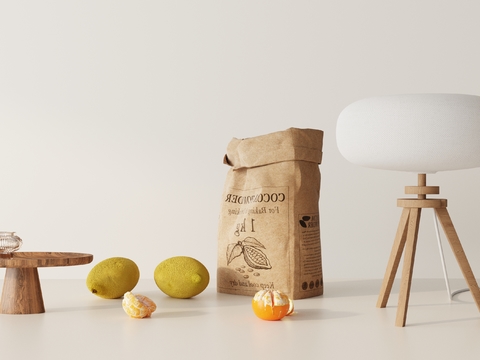 Modern Cocoa Bag Fruit Table Lamp Ornaments