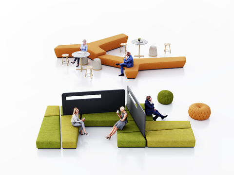 modern office leisure sofa