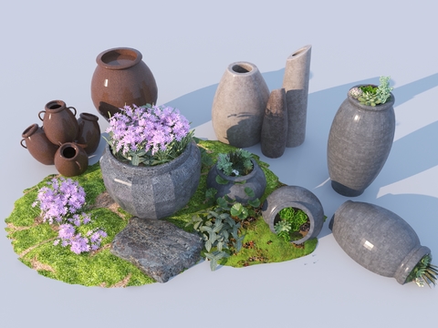 Pottery Pot Sits Micro Terrain