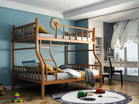 Nordic bunk bed for children